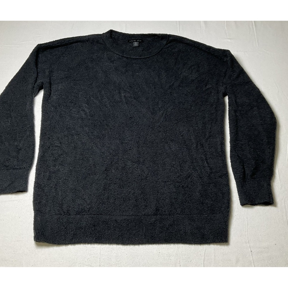Barefoot Dreams black Sz S Tall long sleeve slouchy cozy oversized sweater 582